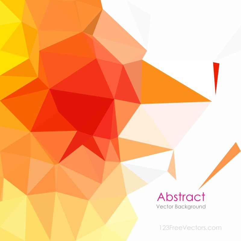 800x800 Red Yellow Low Poly Background Vector Free Vectors Free Vector