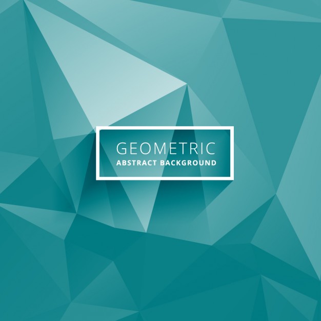 626x626 Turquoise Low Poly Background Vector Free Download