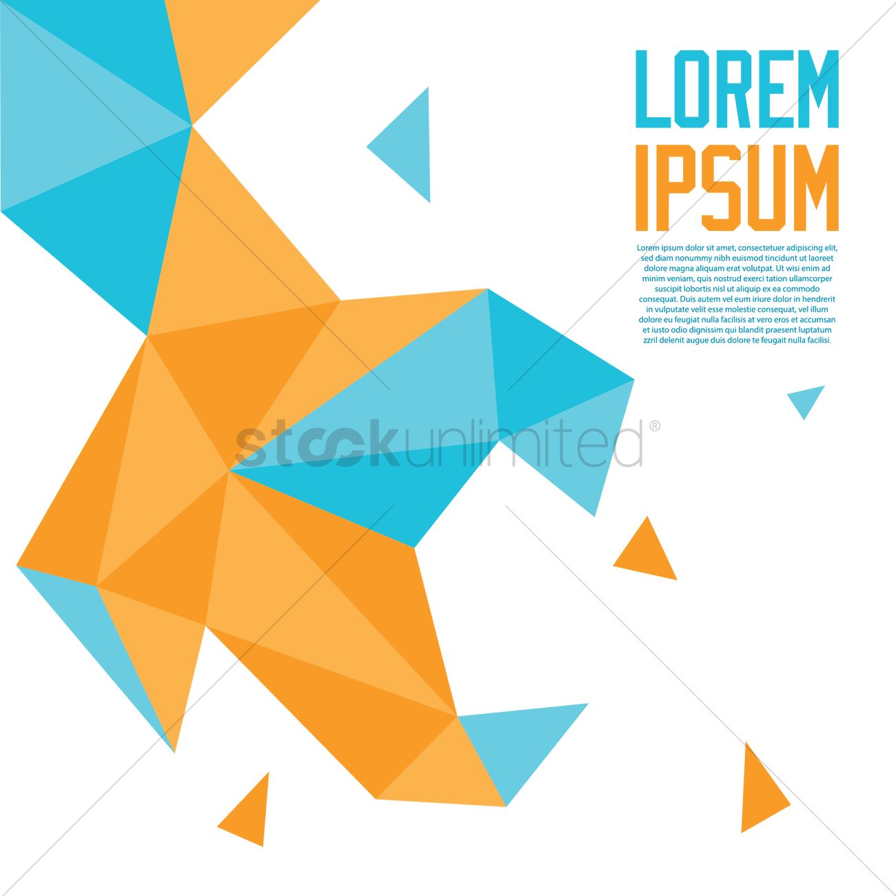 1300x1300 Abstract Low Poly Background Vector Image