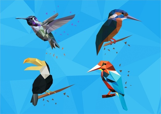 Low Poly Pattern Free Vector Download 521x368 Low Poly Pattern Free Vector Download