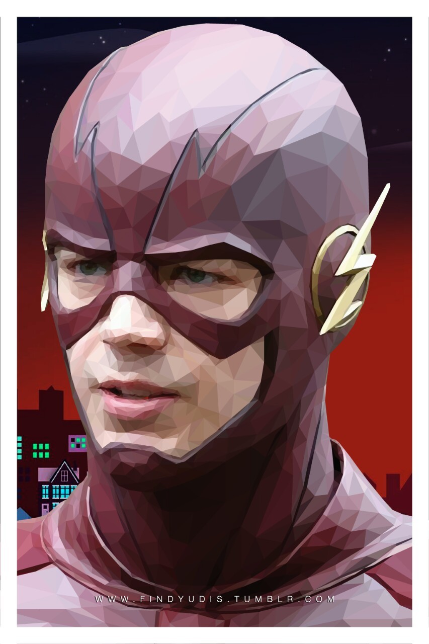 853x1280 Yuds My The Flash Low Poly Vector Art