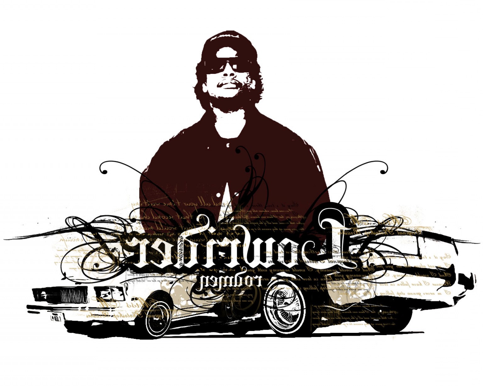 1536x1228 Impala Lowrider Vector Geekshirts