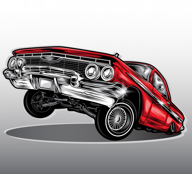626x566 Lowrider Car Vector Vector Premium Download