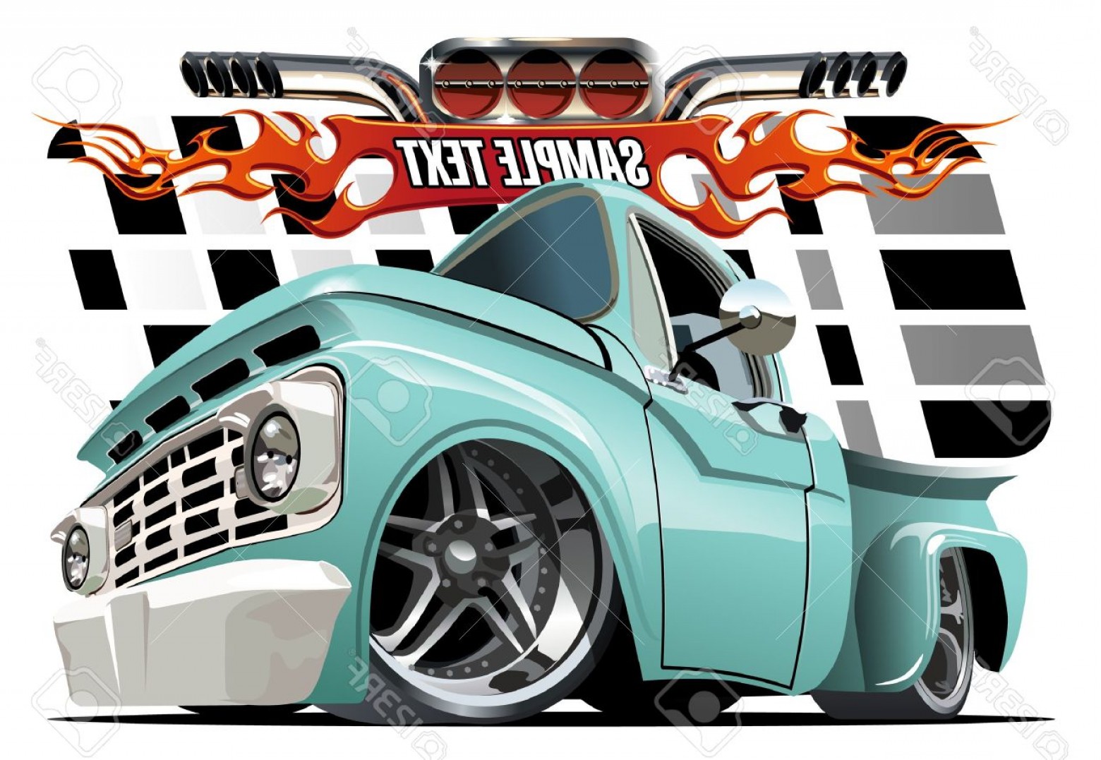 1560x1077 Photostock Vector Vector Cartoon Lowrider Available Separated
