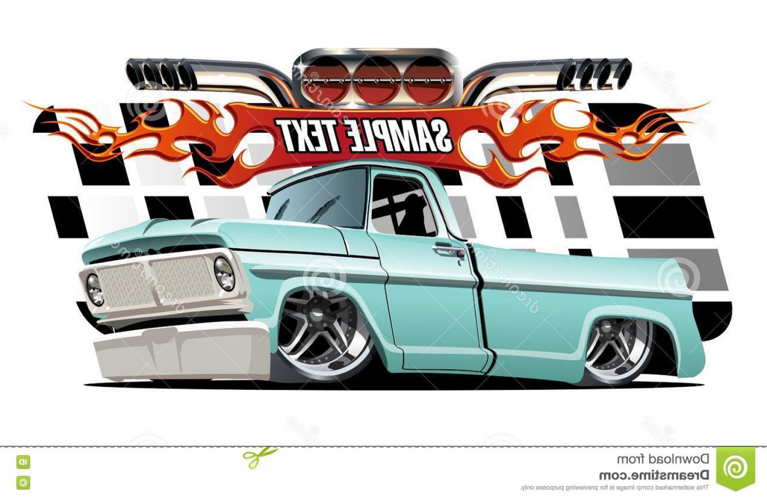 1560x1015 Stock Illustration Vector Cartoon Lowrider Available Separated