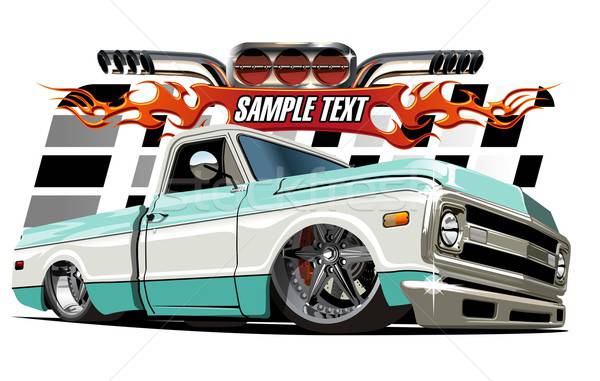 600x381 Cartoon Lowrider Vector Illustration Mechanik