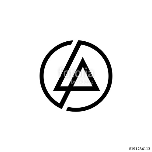 500x500 Art Of Letter Lp In A Circle Logo Vector Stock Image And Royalty