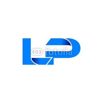 400x400 Lp Logo Initial Logo Vector Modern Blue Fold Style Buy Photos
