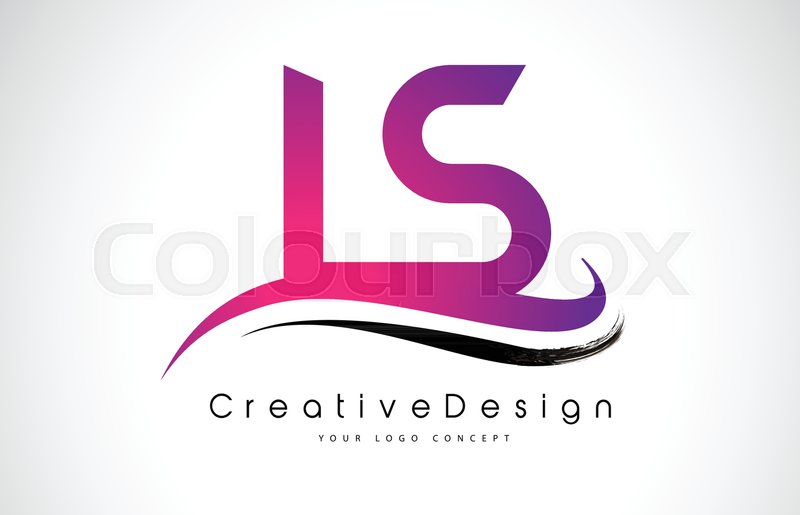 800x515 Ls L S Letter Logo Design In Black Stock Vector Colourbox