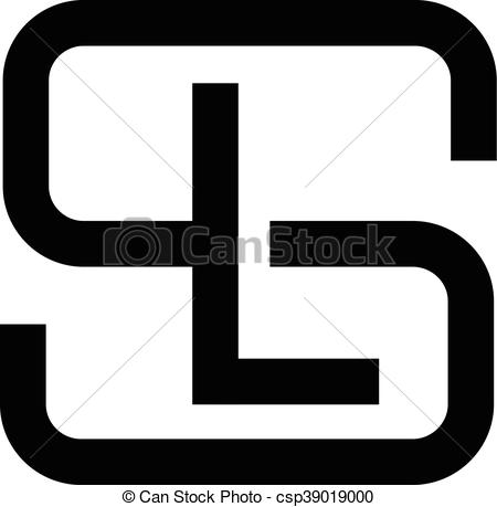 450x459 Sl Logo, Letter Ls Logo Letter S, Sl, Letter Ls Flat Modern Black