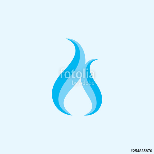 500x500 Abstract Letter Ls Blue Flame Logo Vector Stock Image And Royalty