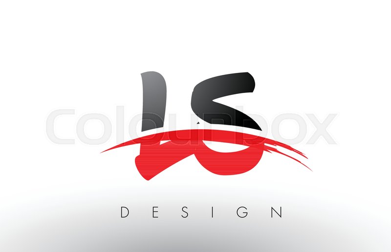 800x515 Ls L S Brush Logo Letters Design With Stock Vector Colourbox