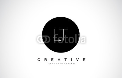 400x257 Lt L T Logo Design With Black And White Creative Text Letter
