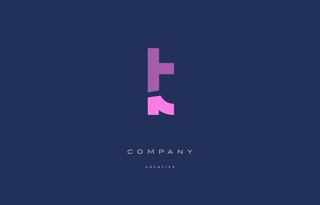 450x289 Lt L T Pink Blue Pastel Modern Abstract Alphabet Company Logo