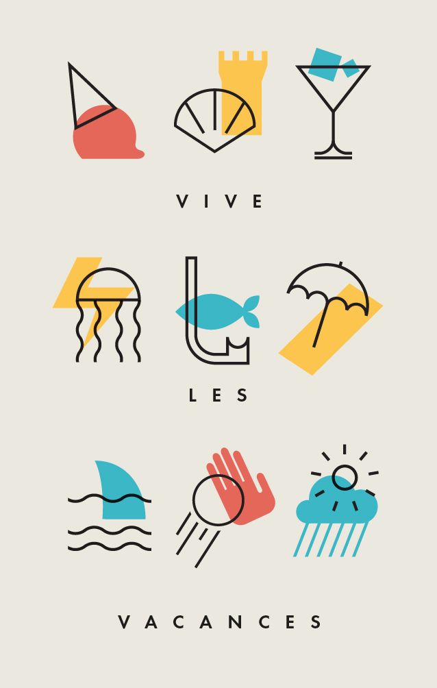 638x1004 Vive Les Vacances! Na Sua Lua Vector Illustration Animated