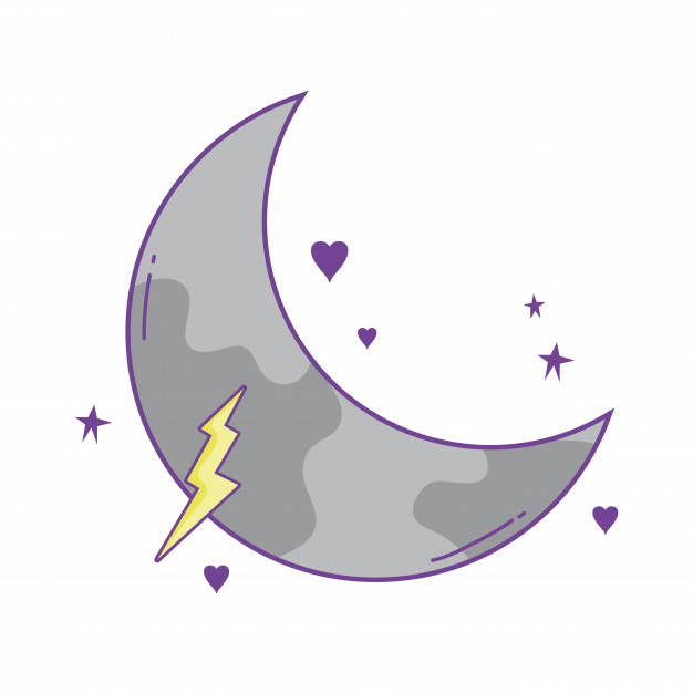 626x626 Cute Moon Cartoon Vector Premium Download