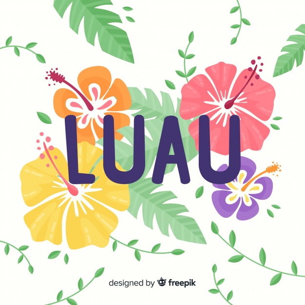 626x626 Colorful Flowers Luau Background Vector Free Download