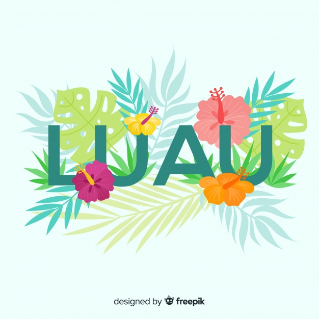 626x626 Floral Hawaiian Luau Background Vector Free Download
