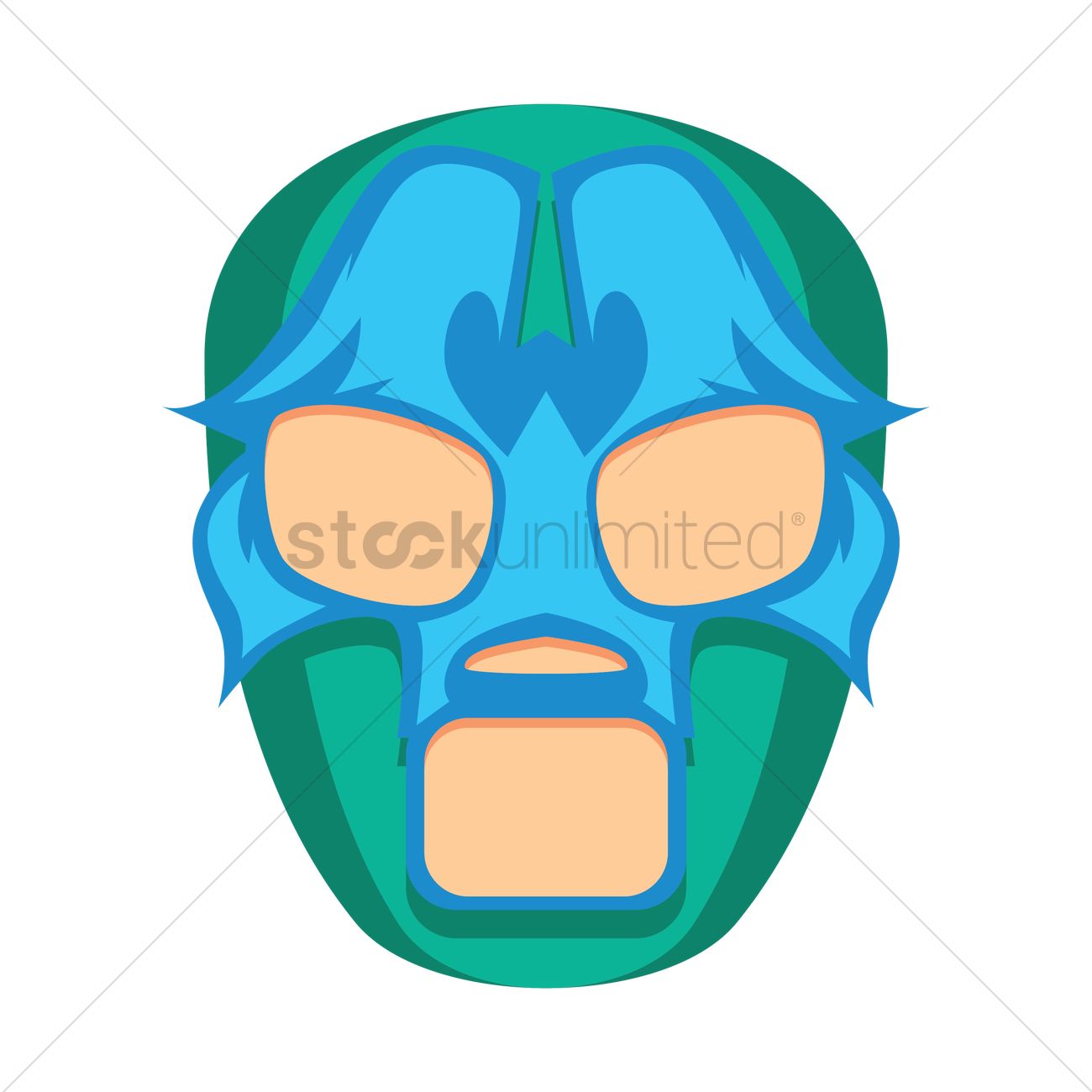 1300x1300 Lucha Libre Mask Vector Image