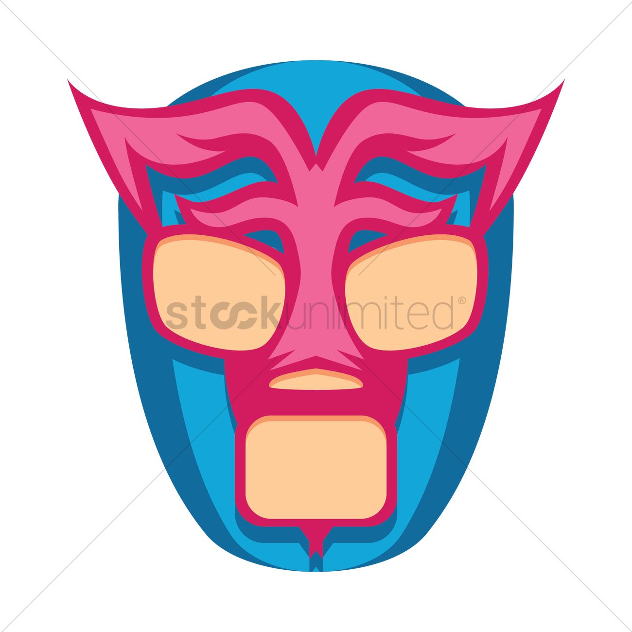 1300x1300 Lucha Libre Mask Vector Image