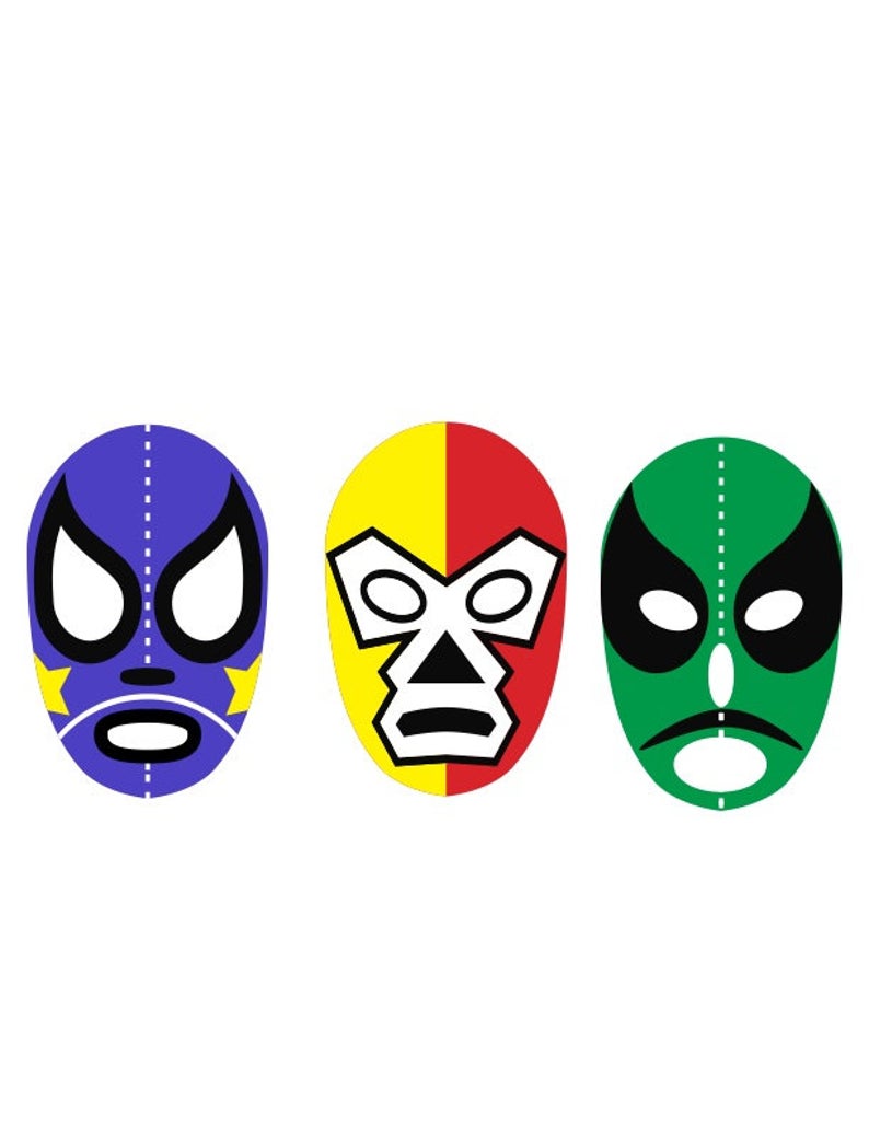 794x1028 Luchador Mask Vector Image Etsy