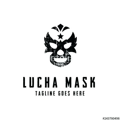 500x500 Luchador Mask Template