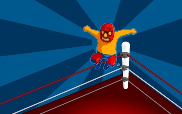 589x368 Luchador Vector Free Download Free Vector Download