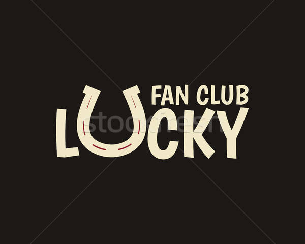 600x480 Vector American Football Lucky Horseshoe Label Unusual Sports