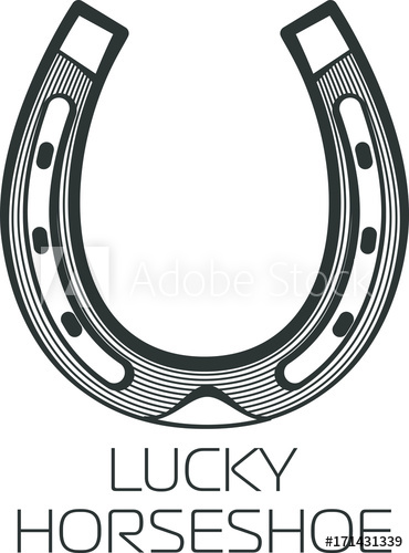 370x500 Vector Illustration Of Horseshoe For Good Luck