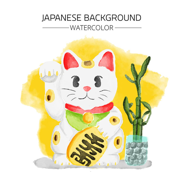 Japanese Lucky Cat Vector For Free Download Free Vector 600x568 Japanese Lucky Cat Vector For Free Download Free Vector