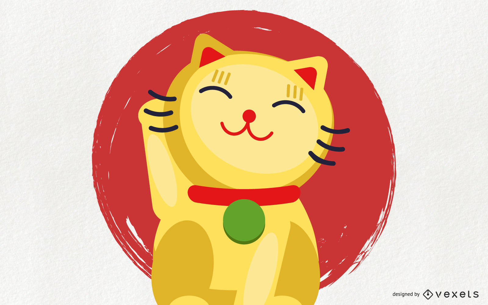 Lucky Cat Vector 1600x1000 Lucky Cat Vector