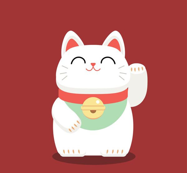 Waving Lucky Cat Vector Free Vectors In Cat Vector 600x554 Waving Lucky Cat Vector Free Vectors In Cat Vector