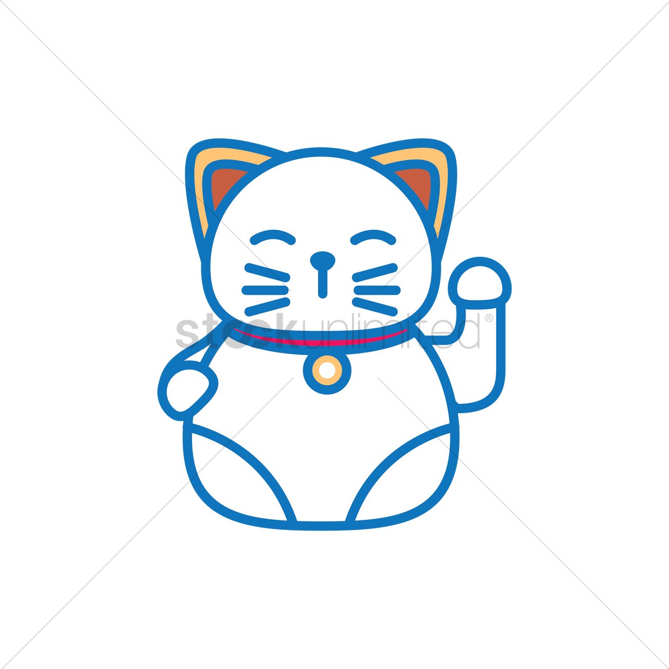 Free Chinese Lucky Cat Vector Image 1300x1300 Free Chinese Lucky Cat Vector Image
