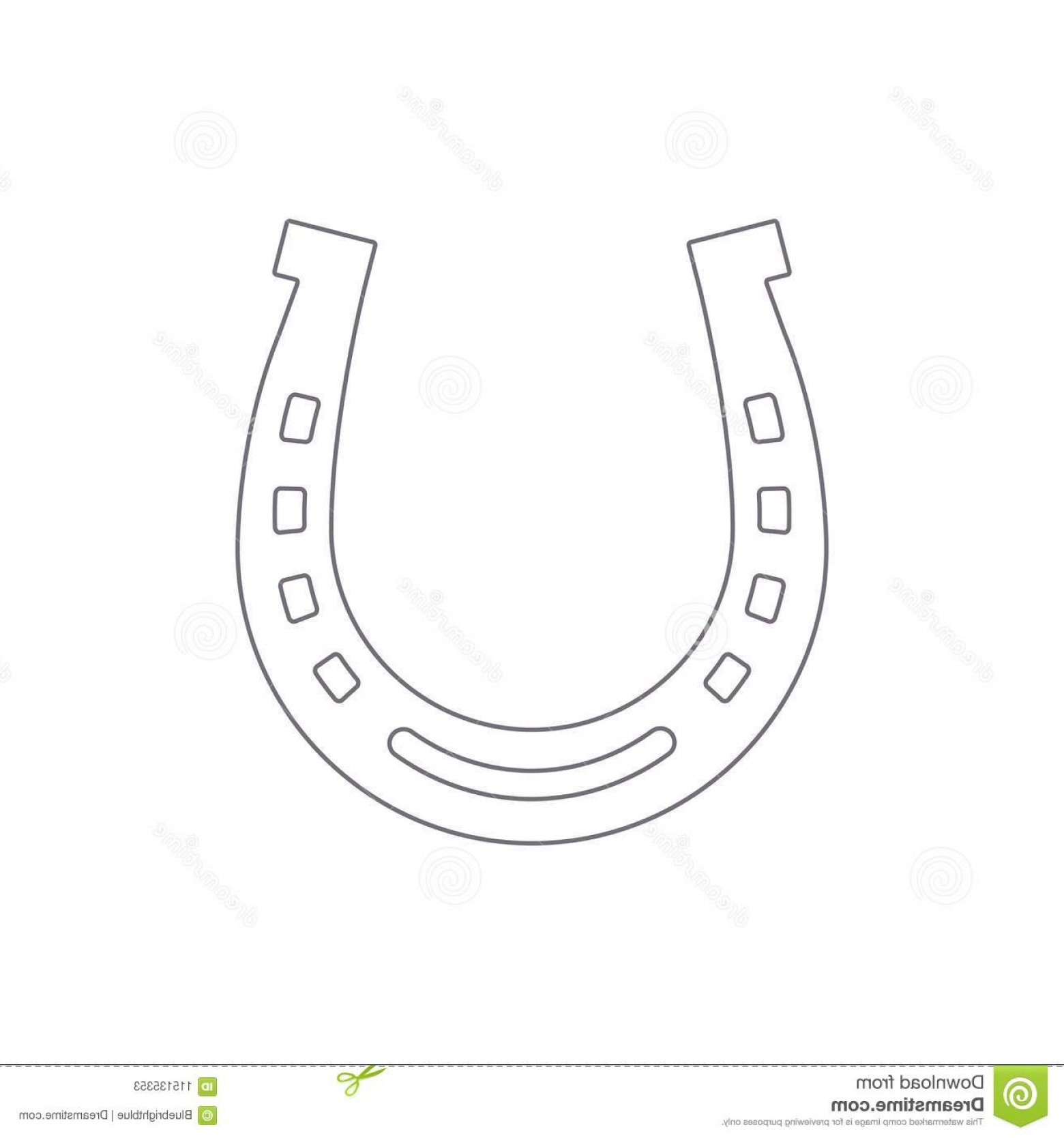 1560x1668 Horseshoe Vector Silhouette Isolated Traditional Good Luck Symbol