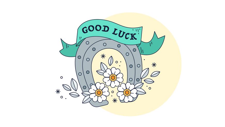 871x490 Lucky Horseshoe Vector