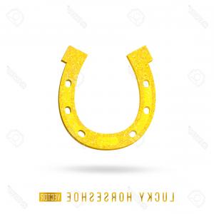 300x300 Photostock Vector Lucky Horseshoe Golden Vector Clipart Catchsplace