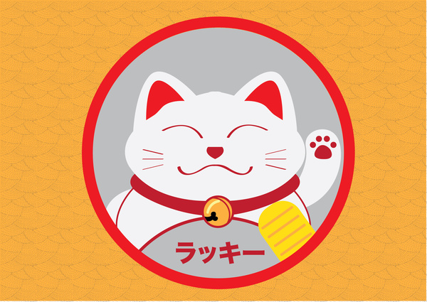 600x425 Lucky Cat Free Vector In Adobe Illustrator