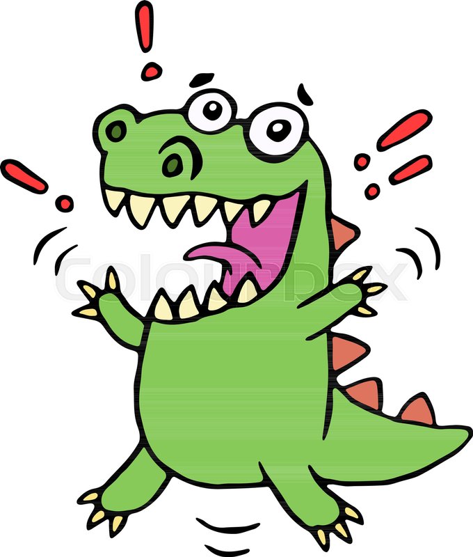 680x800 Lucky Smiling Dinosaur Vector Stock Vector Colourbox