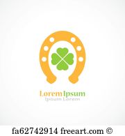 180x195 Free Art Print Of Lucky Horseshoe Silhouette Lucky Irish