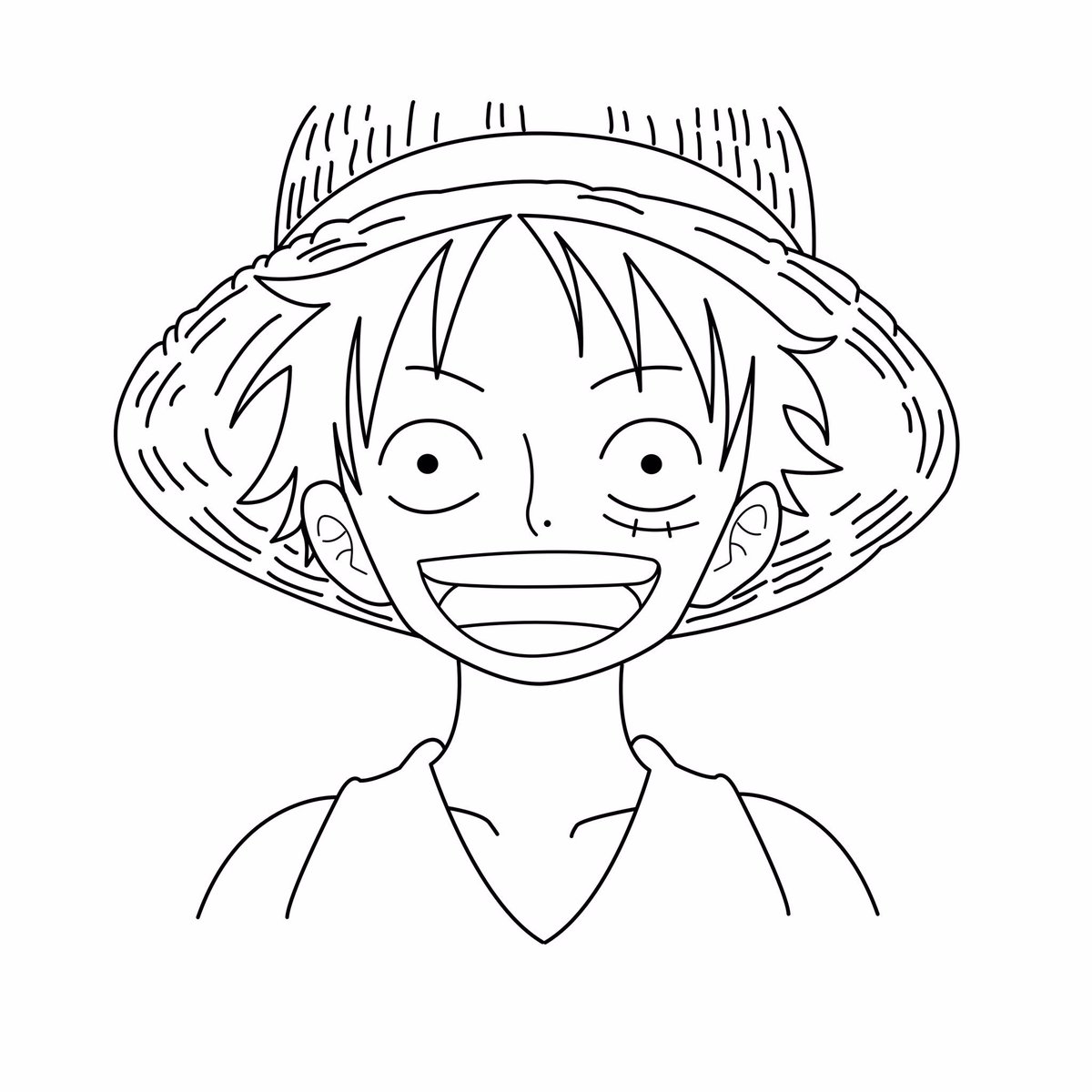 Luffy Vector at Vectorified.com | Collection of Luffy Vector free for ...