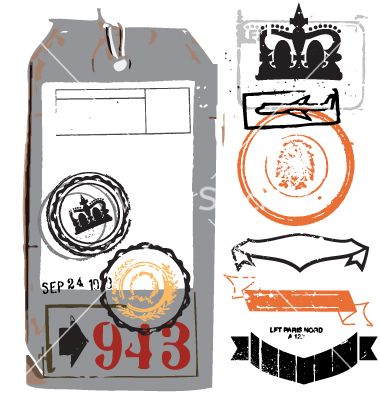 380x400 Free Vintage Luggage Tag Vector Mail Stationaryboxes