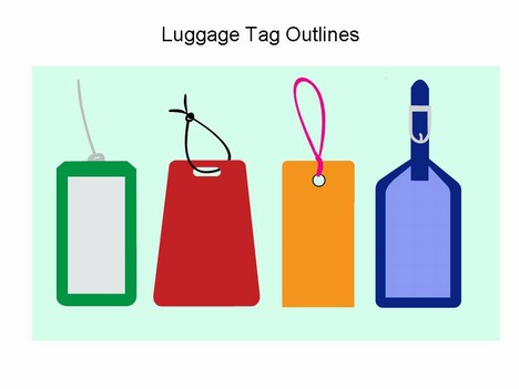 468x351 Luggage Tag Template