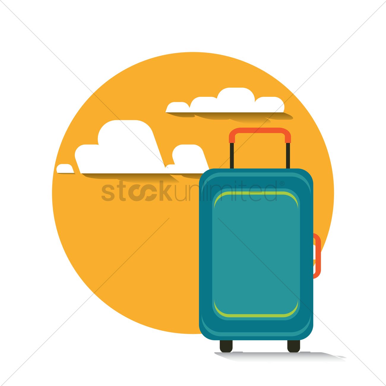 Luggage Vector Image 1300x1300 Luggage Vector Image