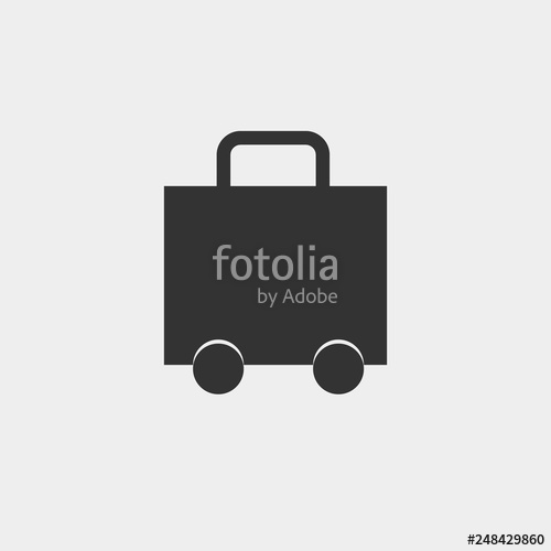 500x500 Suitcase Traveling Luggage Vector Icon Stock Image And Royalty
