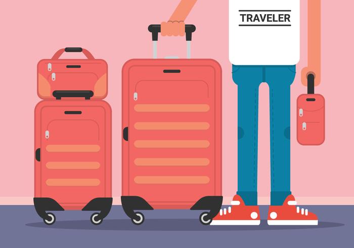 Luggage Vector Illustration 700x490 Luggage Vector Illustration