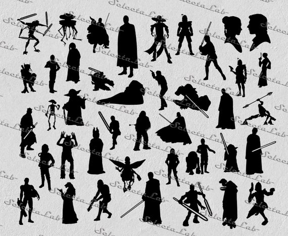 570x466 Digital Png Jedi Darth Vader Luke Skywalker Yoda Han Etsy