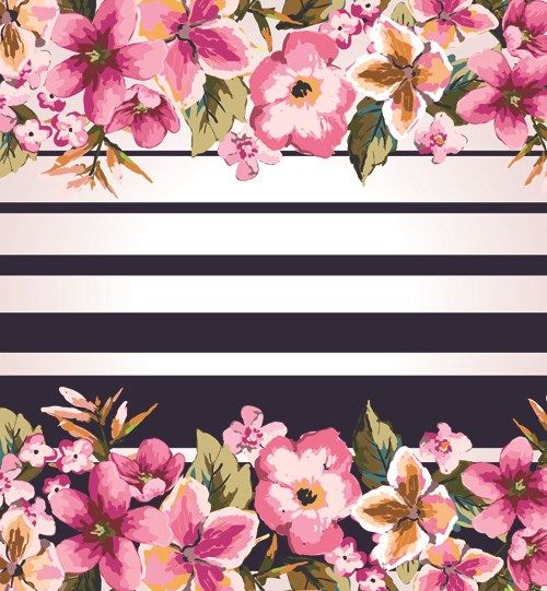 500x541 Retro Floral Background Graphic Vector Flower Vectors Fabric