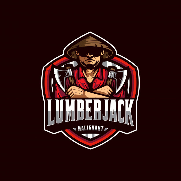 626x626 Lumberjack Logo Vector Vector Premium Download
