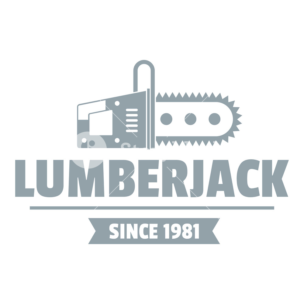 1000x1000 Lumberjack Logo Simple Illustration Of Lumberjack Vector Logo