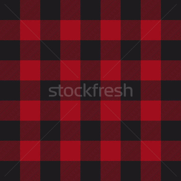 600x600 Lumberjack Plaid Pattern Red And Black Lumberjack Vector